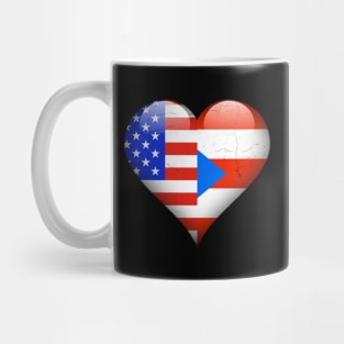 Half American Half Puerto Rican - Gift for Puerto Rican From Puerto Rico Mug